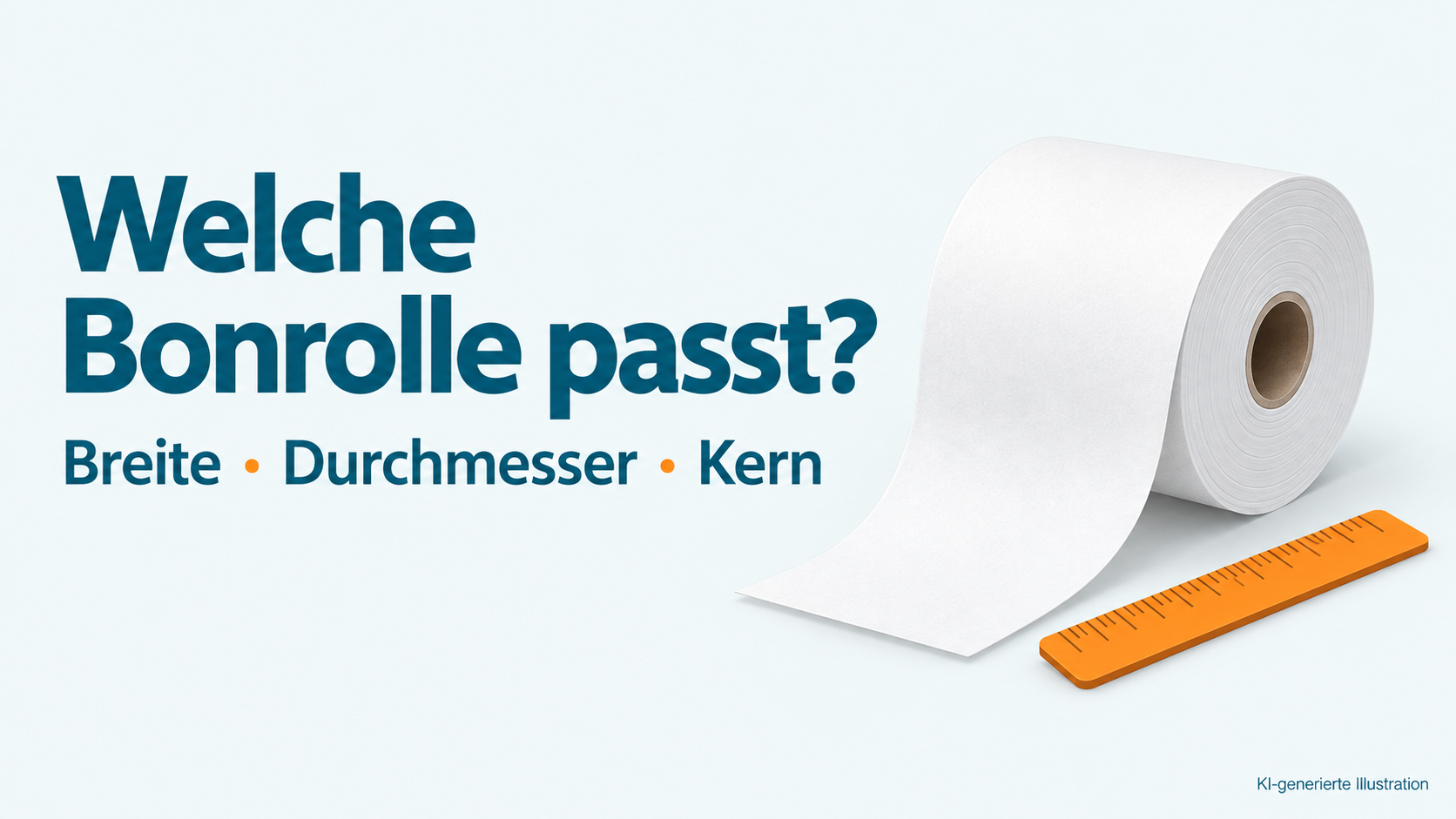 Welche Bonrolle passt? – KI-generierte Illustration
